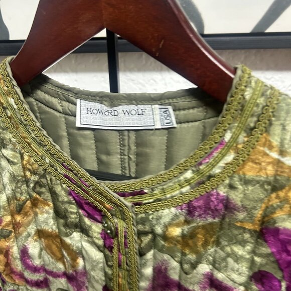 Howard Wolf Vintage Multicolor Floral Quilted Jacket - Picture 2 of 5
